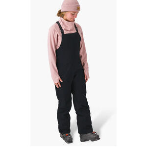 FLYLOW Women's Moxie Bib Pants Size 12 NWT Current Season Black Ski Snowboard